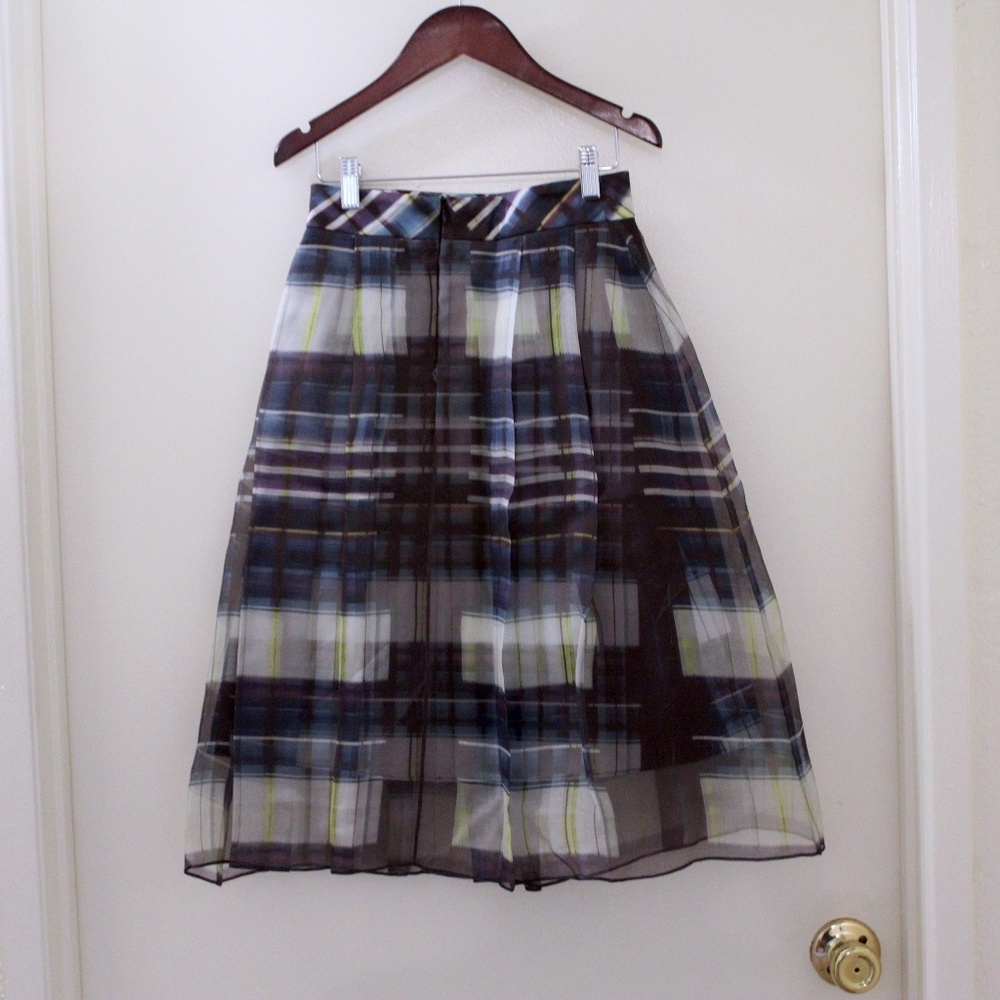 Marissa Webb Carine Window Plaid Skirt - Picture 3 of 5